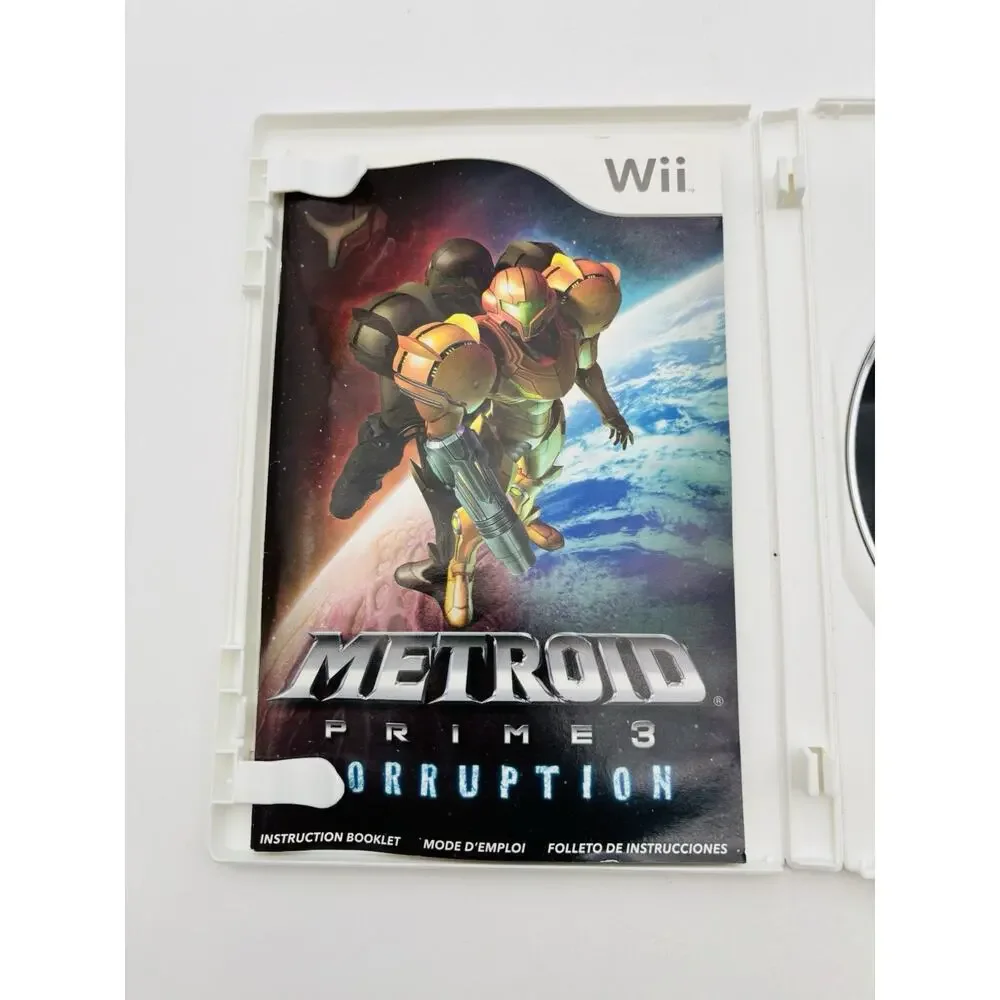 Metroid Prime 3: Corruption (Nintendo Wii, 2007) CIB Tested Working VG Cond